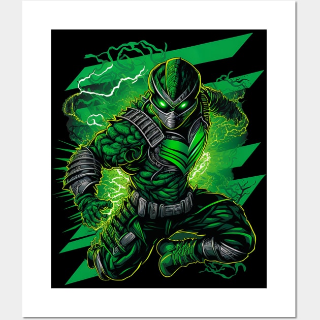 Green RANGE Power Wall Art by Dandzo